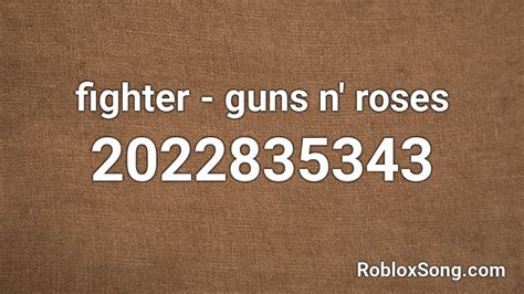 Guns n\' Roses Roblox ID