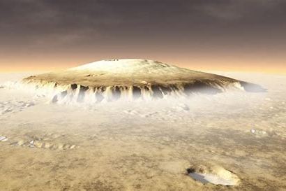 Gunung Olympus di Mars