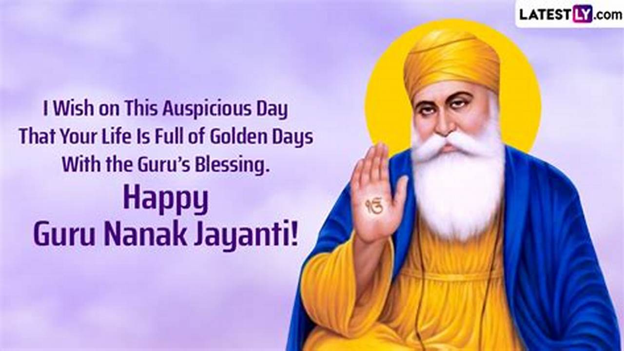 Guru Nanak Birthday Date 2024