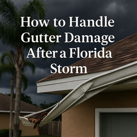 Gutter Damage After Storm