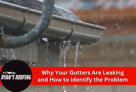 Identifying Gutter Leak Symptoms