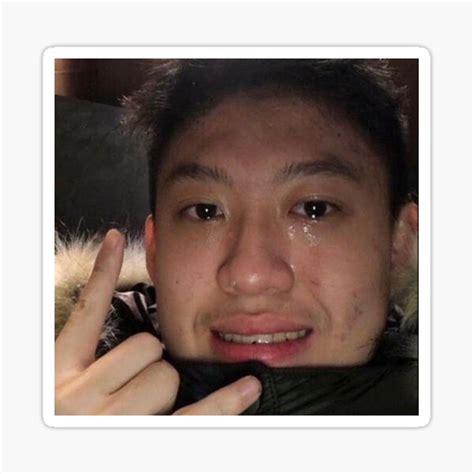 Guy Crying Peace Sign Meme