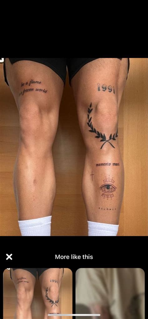 Guy Knee Tattoos