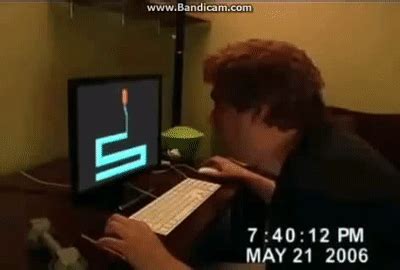 Guy Punches Computer Scary Maze Game
