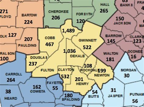 County Zip Code Map Table Rock Lake Map