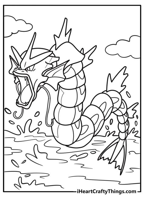 Gyarados Coloring Page