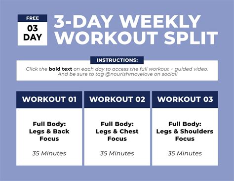 Gym Workout Routines 3 Days A Week