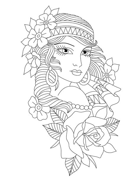 Gypsy Coloring Pages