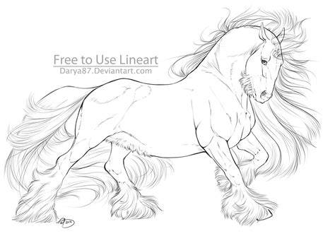 Gypsy Vanner Horse Coloring Pages