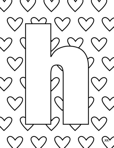 H Coloring Page