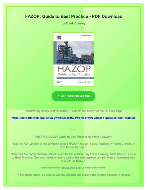 HAZOP: Guide To Best Practice Highlights