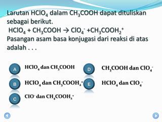 HClO4 dalam Air