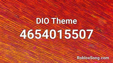 HFTF, DIO\'s theme (arcade) Roblox ID