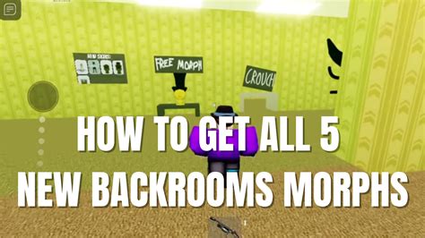 HOW TO UNLOCK ALL BACKROOMS MORPHS in BACKROOMS 