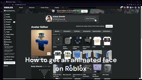 HOW to get the NEW ANIMATED FACE in roblox - YouTube