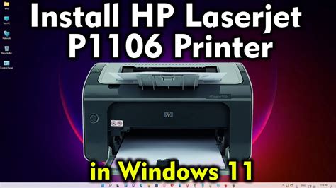 HP LaserJet Pro P1106 Printer Driver: Installation and Troubleshooting Guide