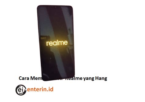 Ilustrasi HP Realme yang mengalami hang