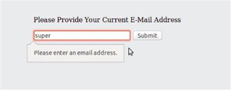 HTML5 : EMAIL INPUT