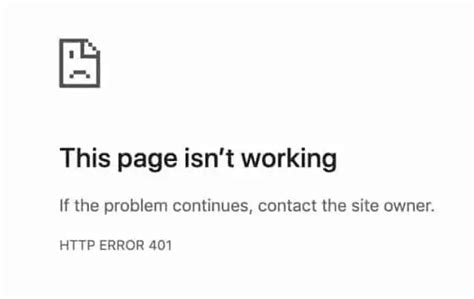 HTTP Error 401