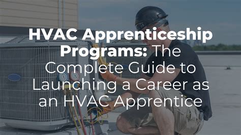 HVAC Apprenticeship Programs Kickstart Your Career, Local Openings