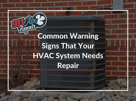 HVAC system warning signs