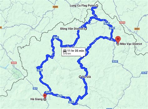 Ha Giang loop map