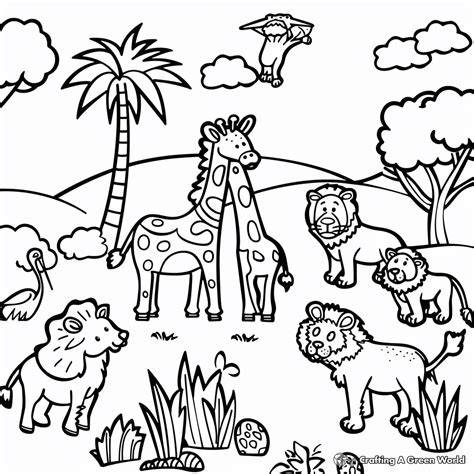Habitat Coloring Pages
