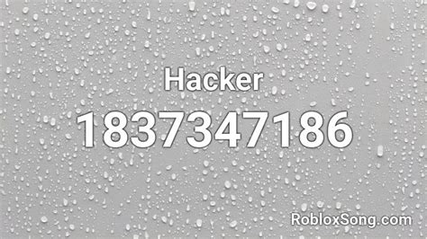 Hacker - Roblox ID