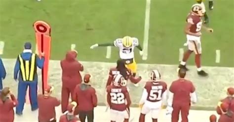 Redskins' DJ Swearinger Celebrates With Packers' HaHa ClintonDix After
