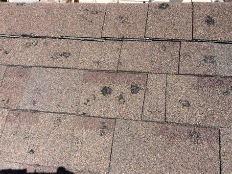 Hail Damage on a Roof