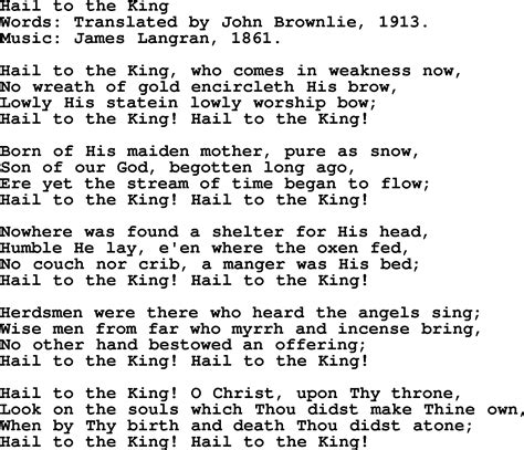 Hail To The King Traduction