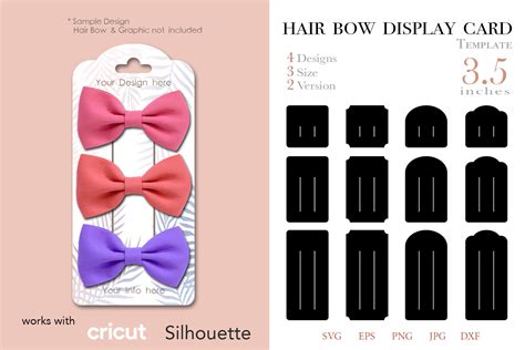 Download Hair Bow Cards Files For Crafts