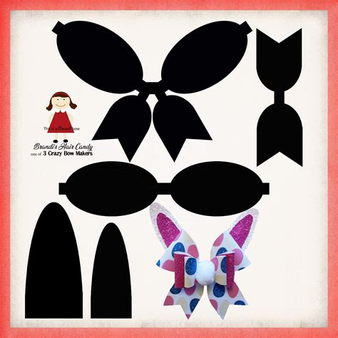 Download Hair Bow Templates Commercial Use
