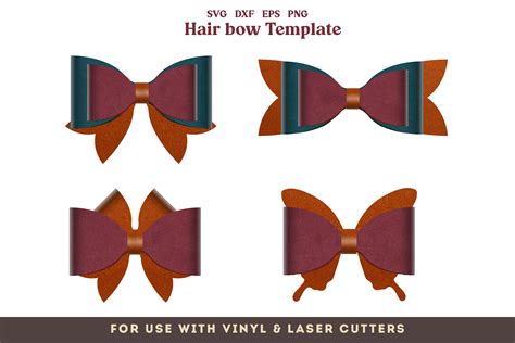 Download Hair Bow Templates Files DXF Files