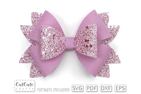 Download Hair Bow Templates Files For Crafts