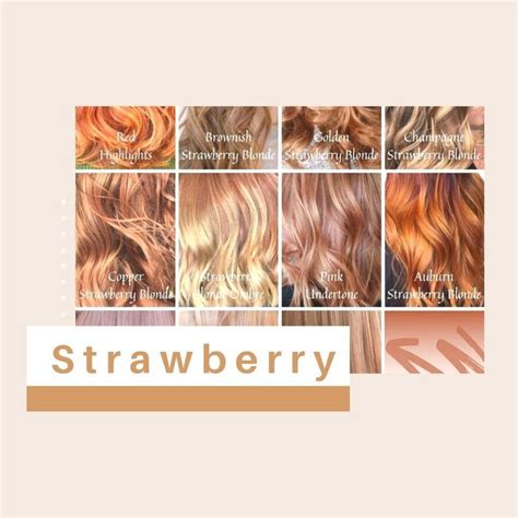 Hair Color Chart Strawberry Blonde