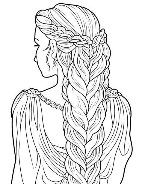 Hair Coloring Pages