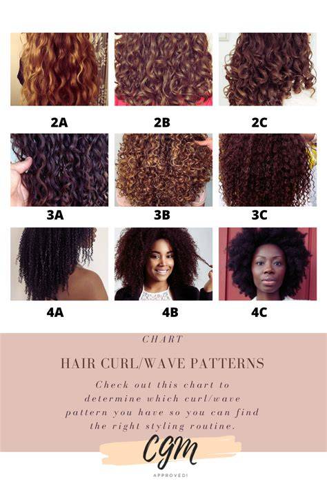Hair Curl Type Chart