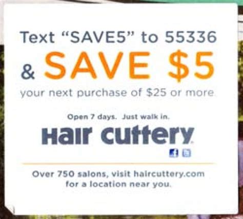 Hair Cuttery 7 99 Coupon Printable