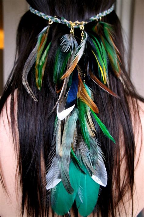 Different hair feather styles