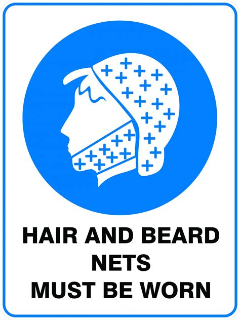 Hair Nets Must Be Worn Sign