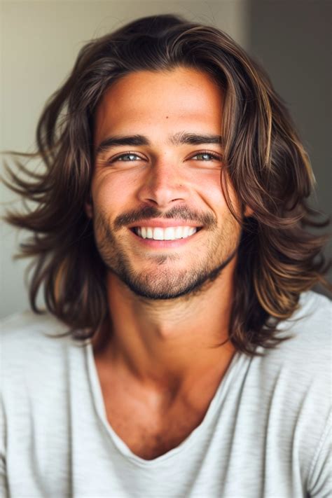 Hair Style With Long Hair For Men