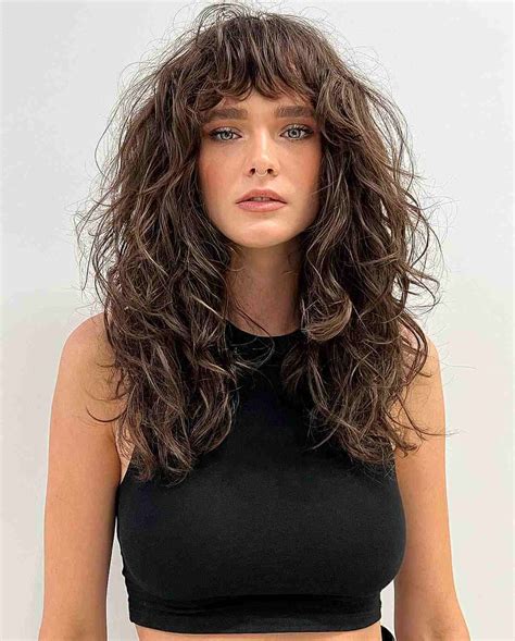 Hair Styles For Curly Bangs