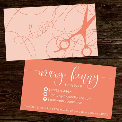 Hair Styling Business Cards
