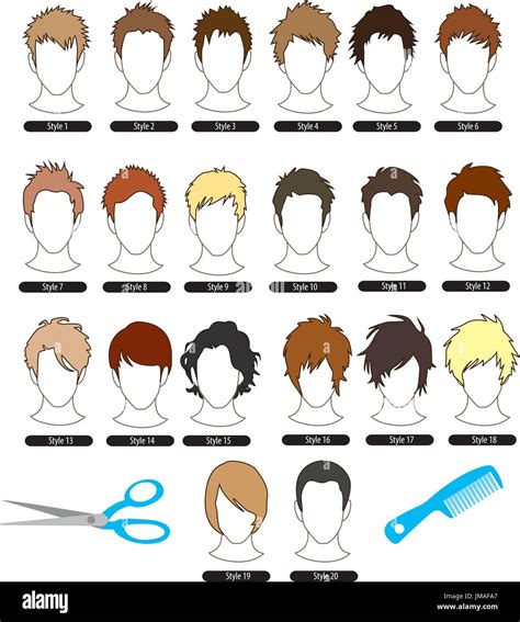 Haircut Styles For Men Chart