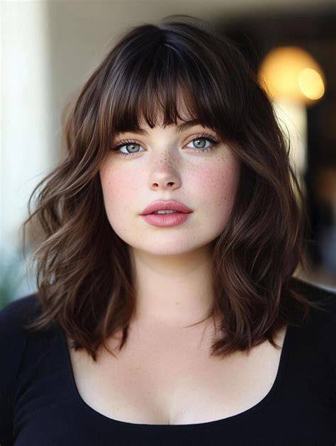30 Stunning Medium Hairstyles for Round Faces
