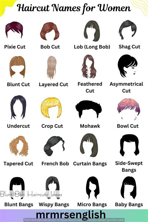 Haircuts With Names For Girls Image Collections Haircuts For Men