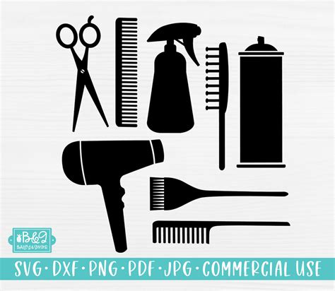 Download Hairdresser Tools SVG Commercial Use