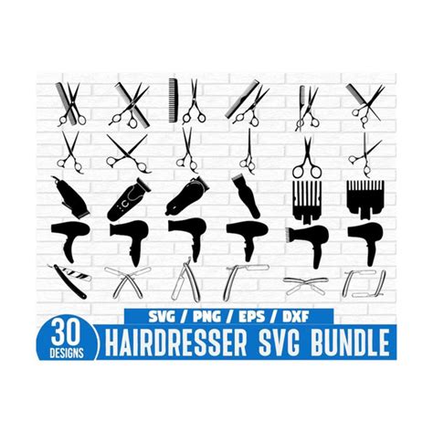 Download Hairdresser Tools SVG Files For Crafts