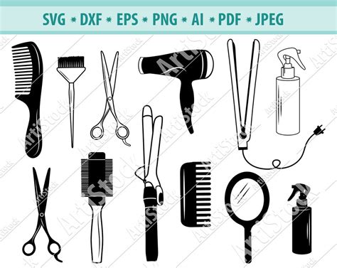 Download Hairdresser Tools SVG Images